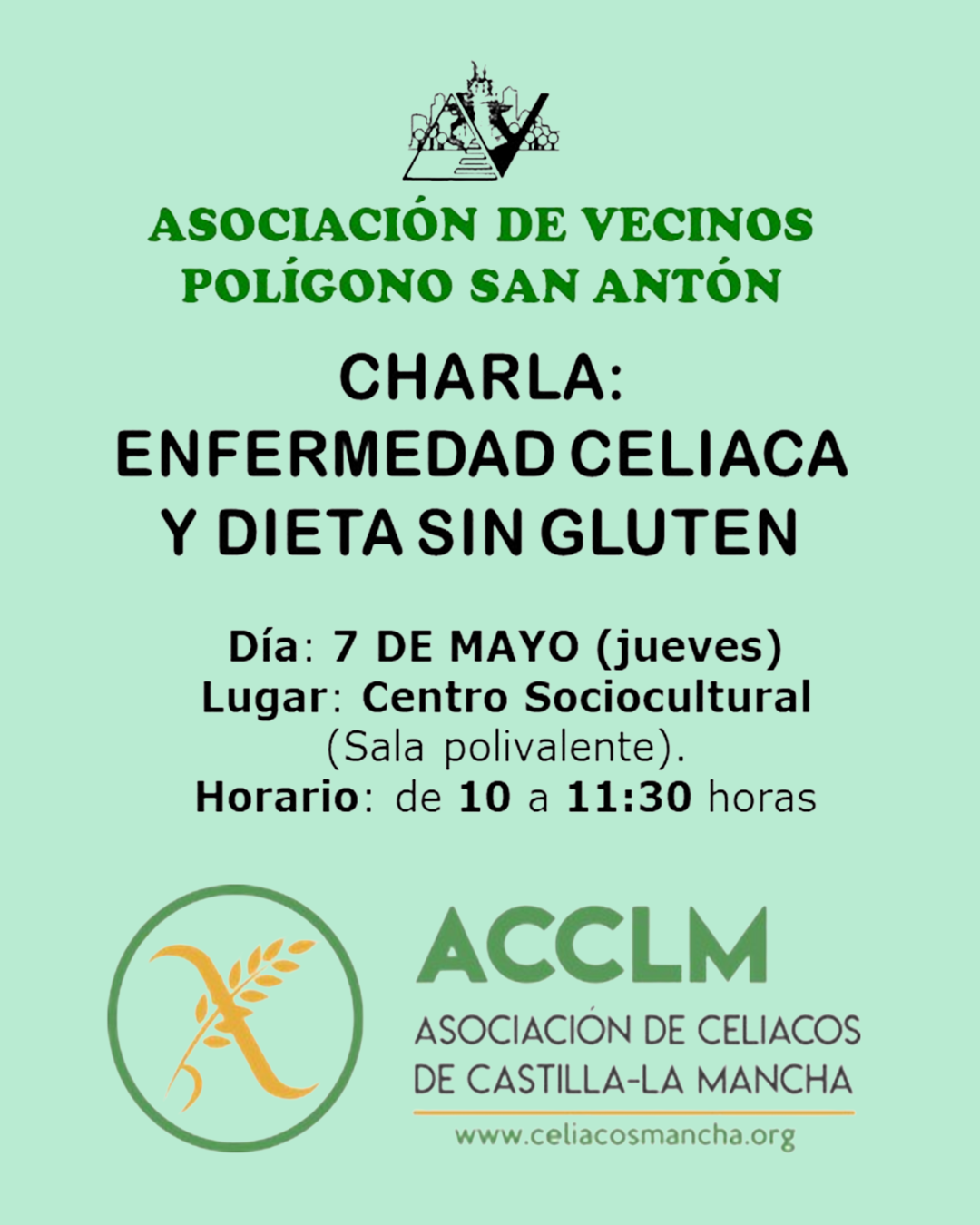 charla en la asociación de vecinos san anton